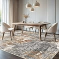 thumbnail image 2 of Area Rug Living Room Rugs - 7x9 Washable Large Soft Indoor Neutral Modern Abstract Low Pile Rug Carpet for Bedroom Dining Room Farmhouse Home Office - Grey Brown, 2 of 8