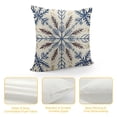 thumbnail image 4 of Nawypu Christmas Snowflake Pillow Covers  Set of  Let It Snow Winter Yellow Snowflake Farmhouse Decorative Throw Pillow Covers Cushion Cover for Couch Sofa Patio Bench Courtyard Indoor Outdoor, 4 of 5