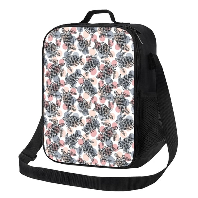 Fotbe Turtle Lonchera Bolsa de Almuerzo para Hombres y Mujeres, Lonchera de Gran Capacidad, Bolsa de Almuerzo Reutilizable, Bolsa Térmica Aislante