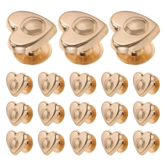 OFFIGAM 20pcs Golden Metal Purse Hardware Rivets with Screwback for Bags Craft Upgrade Accessories