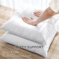 thumbnail image 5 of Set of 2 Down and  Throw Pillow Inserts 18x18 Soft Fluffy Pillow Inserts with  Down-Proof  Cover, Decorative Square Cushion Inner for Sofa Couch Bed-White, 5 of 7
