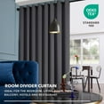 thumbnail image 6 of Deconovo Blackout Patio Door Curtains 84 inch Length - Wide Width Grommet Room Divider Window Curtain Panel (80"W x 84"L, Dark Gray, 1 Panel), 6 of 10