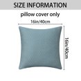 thumbnail image 6 of REGALWOVEN Soft Throw Pillow Covers Set of 2, Modern Decorative Geometric Cushion Cases for Couch Living Room Home Decor Blue 16" x 16", 6 of 6