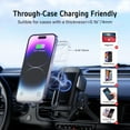 thumbnail image 6 of Alxum Wireless Charging Car Mount, Suction Cup Dash Mount for iPhone13, 12, 11, Samsung Galaxy, Single Piece, 6 of 7