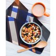 thumbnail image 2 of Blue Brown Geometric Kitchen Dish Towels for Drying Dishes Set of 2, Modern Abstract Art Lines Waffle Weave Microfiber Hand Tea Bathroom Towels Quick Dry & Absorbent Towel 12x12, 2 of 7