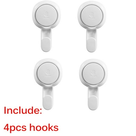 

2 Pack Suction Cups Hooks Heavy Duty Holder Hooks for Bathroom Kitchen Restroom