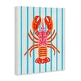 thumbnail image 2 of Stupell Industries Bohemian Bright Boho Lobster on Stripes Canvas Art, 16 x 20, by Indira Prieto | IndySign, 2 of 8