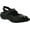 Black Leather, variant on Women's Drew Tide Hook and Loop Sandal Pewter Leather 5 M