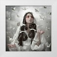 thumbnail image 1 of Murakami, Kiyo 12x12 White Modern Wood Framed Museum Art Print Titled - Goddess of Origami, 1 of 4