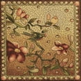 thumbnail image 1 of Ahgly Company Indoor Square Patterned Saddle Brown Area Rugs, 5' Square, 1 of 6