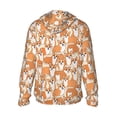 thumbnail image 3 of Sigee Corgi Animal Print UPF50+ Men's Sun Protection Hoodie Shirt SPF UV Shirt Long Sleeve Fishing Outdoor Lightweight, S-3XL, 3 of 9