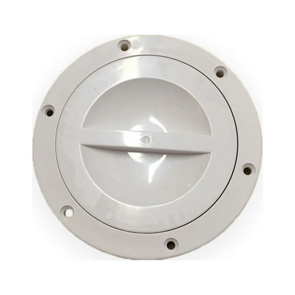 4" Round Access Hatch Cover for RV Marine Boat - White - Valterra