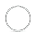 thumbnail image 2 of ANGARA Lab Grown Diamond U-Shaped Wedding Ring for Women in 14K White Gold (Size-1.1mm| Color-F-G| Clarity-VS) | April Birthstone, Anniversary, Jewelry Gift for Women | Lab-Grown Diamond Ring, 2 of 4