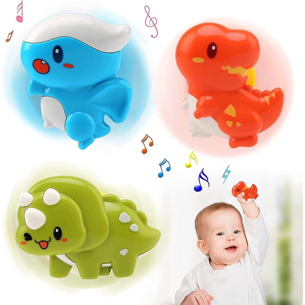 Juguetes de baño para bebé, 3 piezas de juguetes con ventosa, juguetes sensoriales para niños pequeños, juguetes de aprendizaje para niños, juguetes con sonajero para niños