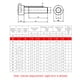thumbnail image 4 of Tornillo Irfora M4 DIN912-A2 Tornillo Allen Tornillos hexagonales Tornillos hexagonales Tornillo hexagonal M4 * 16 Irfora Tornillo, 4 of 5