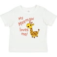 thumbnail image 3 of Inktastic My Meemaw Loves Me- Cute Giraffe Boys or Girls Baby T-Shirt, 3 of 5
