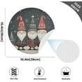 thumbnail image 4 of Coolnut Cute Christmas Gnome Placemats Set of 4 Non-Slip Heat Resistant Dining Table Place Mats Washable Kitchen PVC Weave Table Mats Home Decor Gifts, 4 of 7