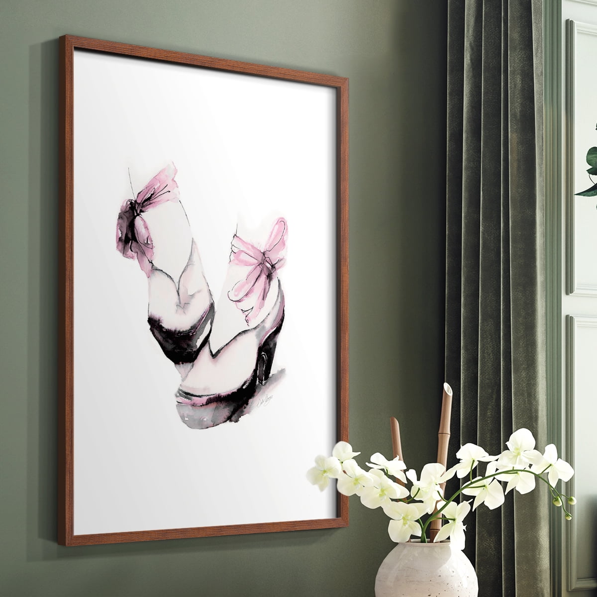 Ballet Platform in Paper Solid Wood 11 x 14 Framed Print