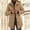 Khaki, variant on Women's Autumn And Winter Retro Mid Long Casual Plain Wool Button Coat Long Womens Coat Extra Large Wool Winter Jackets Outdoor Life Sweater Warm Wool Winter Jackets for Women Size 11 Women S Wool