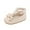 Beige, variant on Xfvqtps Baby Girls Walking Shoes Mary Jane Buckle Non Slip Comfortable Soft PU Infant Sandals Summer New Baby Everything Casual Breathable Cute Bow Baby Leather Shoes Toddler Shoes Black