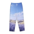 thumbnail image 4 of Haiem Lavender Fields Under Blue Sky Women's Pajama Pants Ultra Lightweight Pjs Bottoms Sleepwear Bottom Pants With Pocket Drawstring-Large, 4 of 7