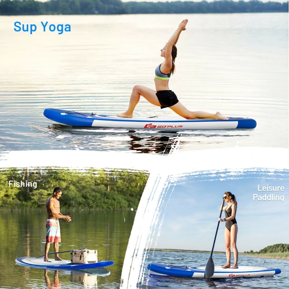 GVN Soft Top Surfboard, Small Surfboard,10 Feet Inflatable Stand Up Paddle Surfboard with Bag