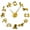 Gold,27inch, variant on 12 Zodiac Signs 3D Acrylic DIY Wall Clock Modern Astrology Wall Art Decor Quiet Sweep Clock Watch Creative Show Mirror Effect(Silver,27inch)