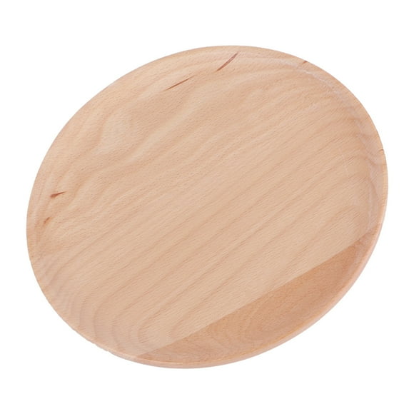 Dinner Plate, Wooden Breakfast Plate, Food Serving Tray Kitchen Tableware For Burgers Sandwiches