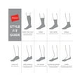 thumbnail image 5 of Hanes X-Temp Women's Super No Show Socks, Shoe Sizes 5-9, 6-Pairs Gray/Black, 5 of 6
