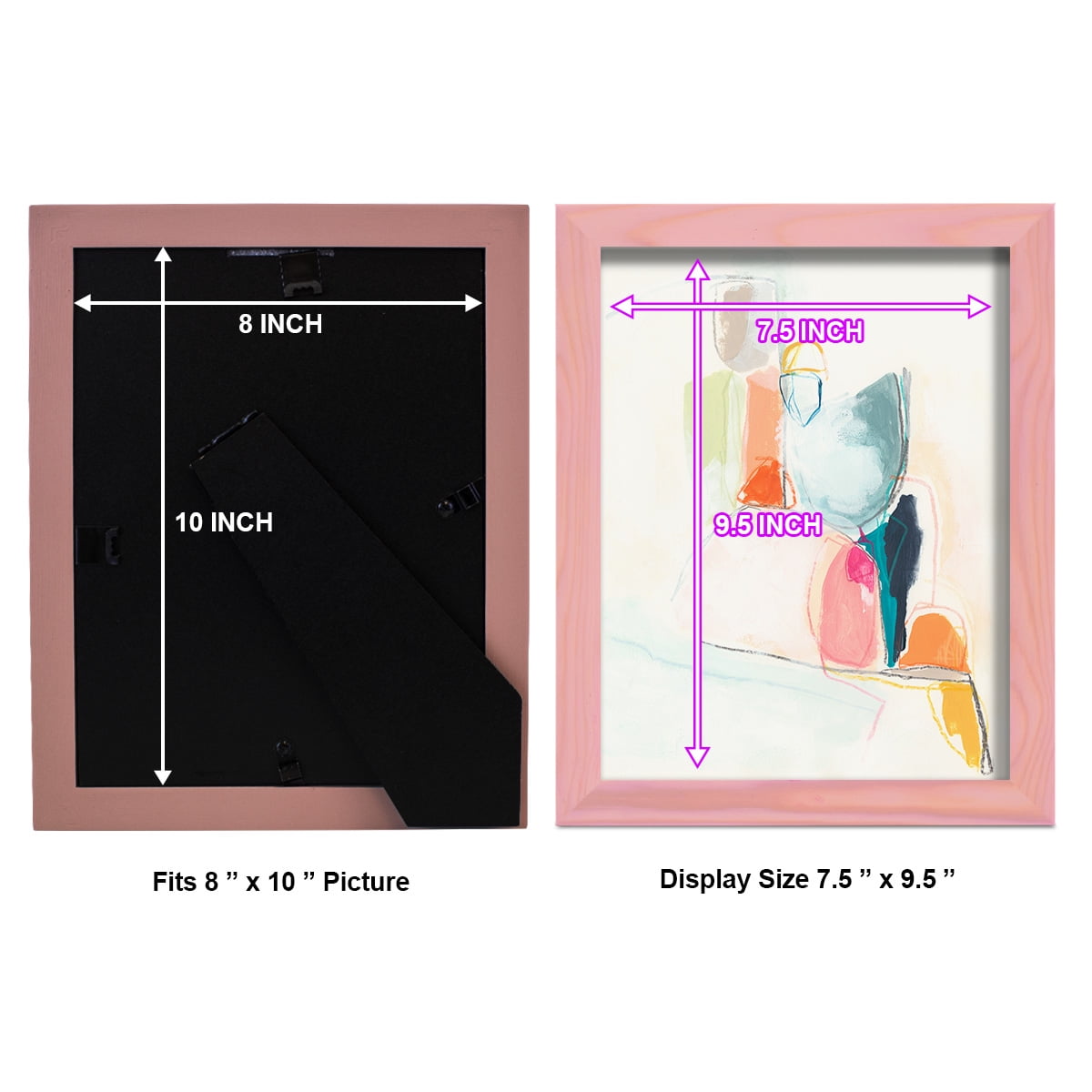 Factotum I -Framed Print w/glass-Sunset Pink