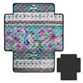 thumbnail image 2 of Kuiaobaty Aztec Hummingbird Floral Print Reclining Chair Slipcover, Waterproof Anti-Slip Armless Recliner Sofa Cushion Cover, Breathable Quilted Furniture Protector for Home, 2 of 7
