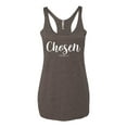 thumbnail image 2 of Wild Bobby Chosen 1 Peter 2:9 Inspirational/Christian Women Tri-Blend Racerback Tank Top, Brown, Small, 2 of 5