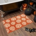 thumbnail image 7 of SHENGXINY 1PCS Halloween Bathroom Rugs with Pumpkin Patterned , Washable No Slip Anti Mold Absorbent Dirt Door Mat for Living Room Kitchen Fall Home Decor Accessories 2'0'x2'11' Brown, 7 of 7