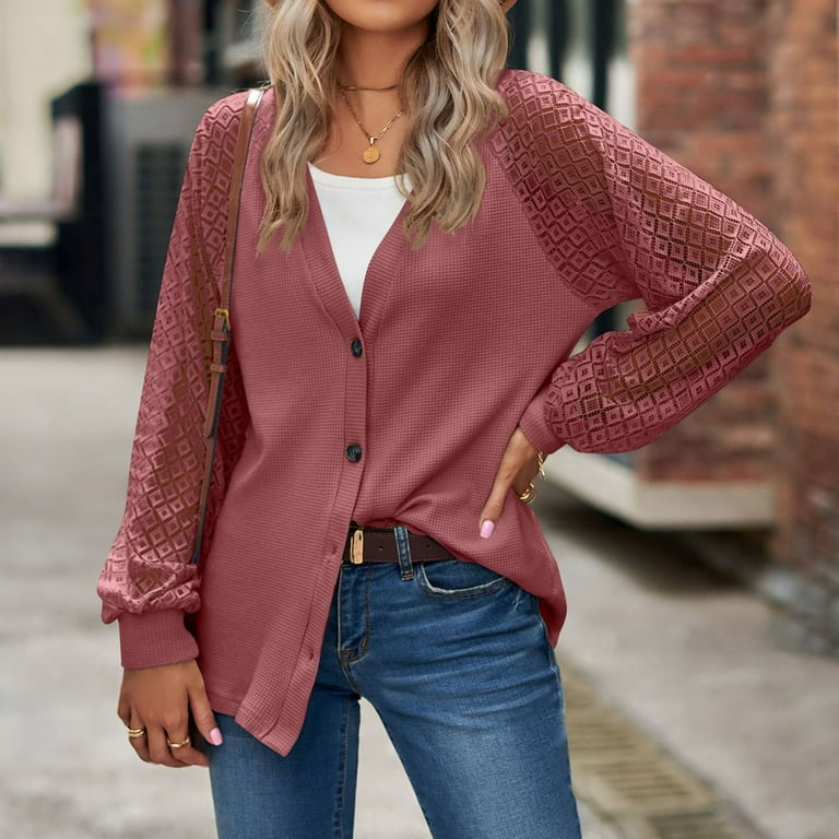 Big button store cardigan women's