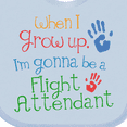 thumbnail image 4 of Inktastic Flight Attendant Future Boys or Girls Baby Bib, 4 of 4
