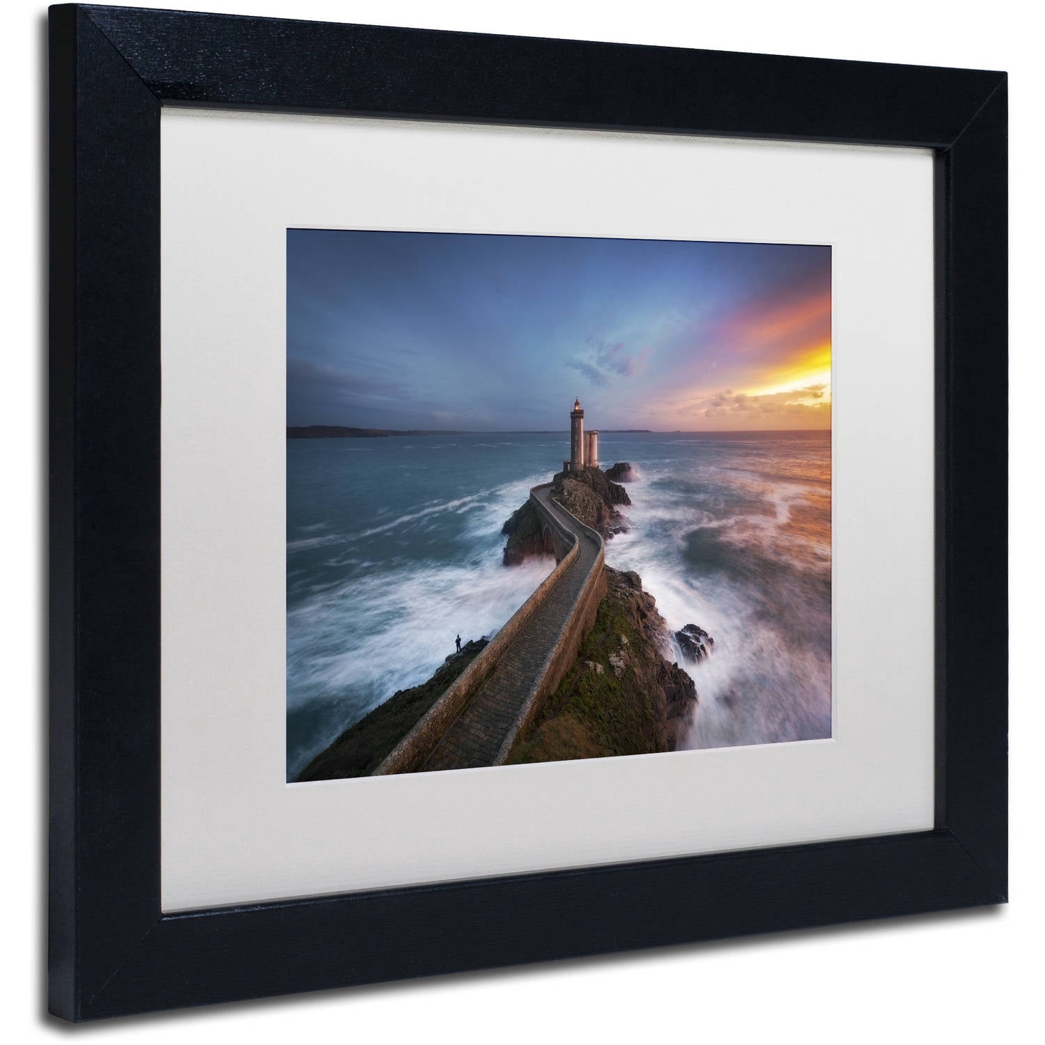 Trademark Fine Art "Red of Pleasure" Canvas Art by Mathieu Rivrin, White Matte, Black Frame