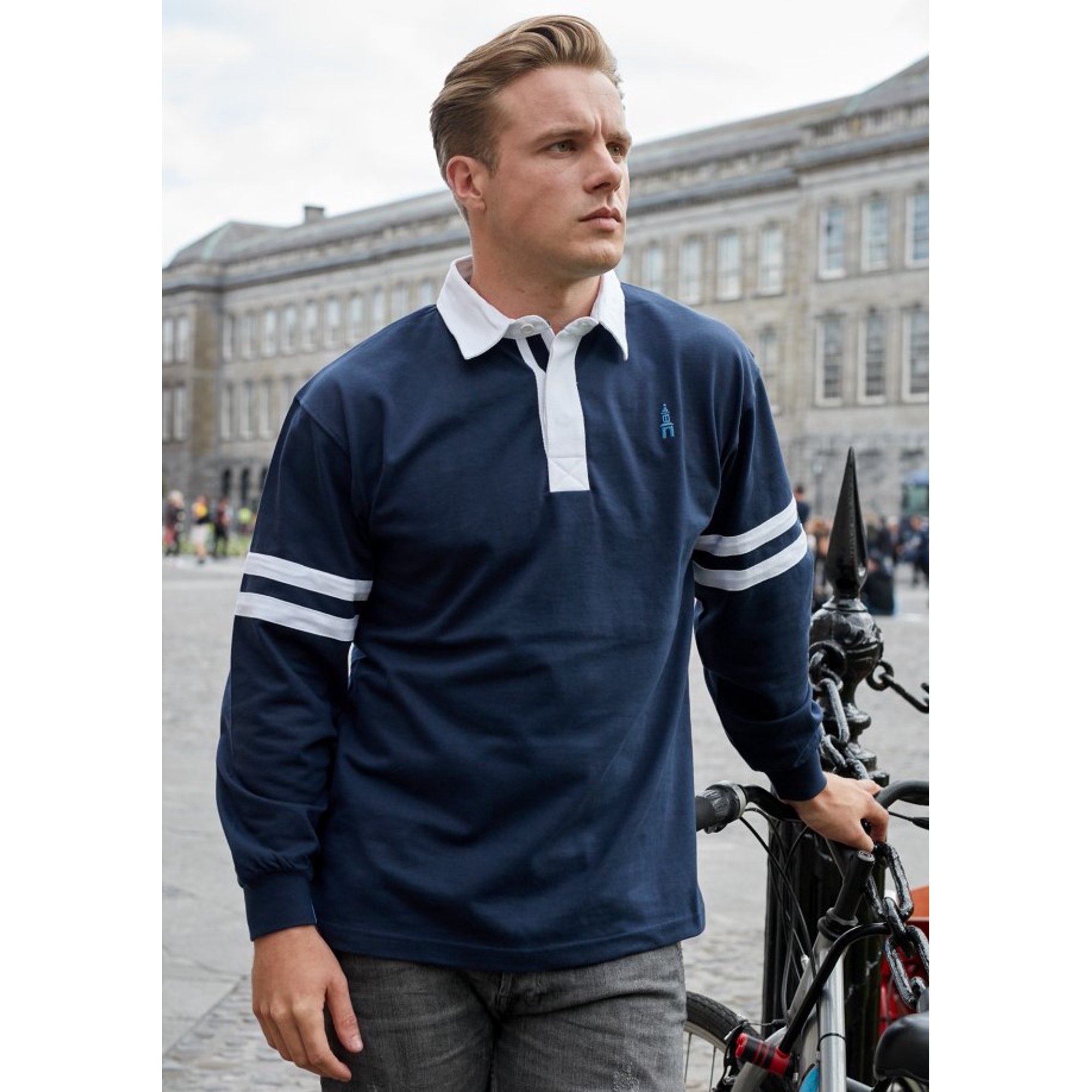 Irish Rugby Shirt Trinity College Dublin 1592 Long Sleeve 100% Cotton Men's  Navy Sweatshirt - Walmart.com