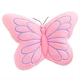 thumbnail image 1 of Cojín de Mariposa con Forma de Mariposa, Suave y de Felpa, Ideal para Dormitorio, Sala de Estar, Sofá, Color Rosa., 1 of 5