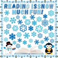 thumbnail image 1 of Set de copos de nieve para lectura de invierno con forma de artilugio decorativo, 1 of 7
