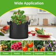 thumbnail image 4 of Bolsas para cultivo de plantas HealSmart, paquete de 10, 3 galones, con asas, negras, 4 of 5