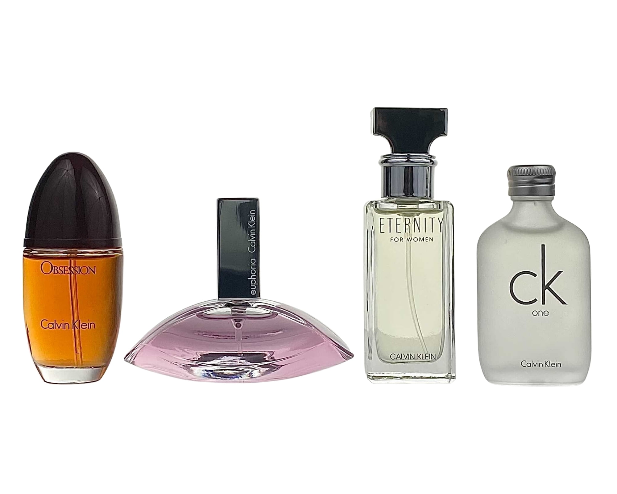 Calvin Klein Collection 4 Pc. Gift Set ( Eau De Parfum Spray  Oz / 15 Ml  Of Obsession Eternity & Euphoria + Eau De Toilette  Oz / 15 Ml Ck One ) for  Women by Calvin Klein 