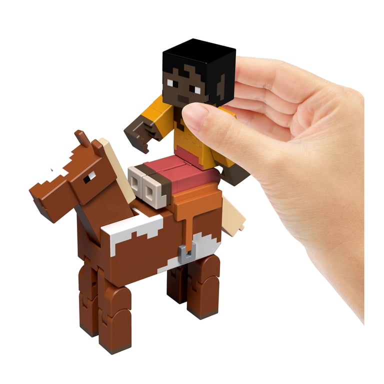 Minecraft Action Figures & Accessories 2-Pack, Horse Jockey