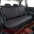 thumbnail image 5 of coverdream Forester Seat Covers for 2014-2018 Subaru Forester,Rear w/ Armrest - Breathable Leatherette Auto Seat Covers (Full Set,Black/Red), 5 of 6