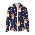 thumbnail image 2 of Lsque Corgi Lying With Moons And Stars UPF 50+ Lightweight Sun Protection Men's Women's Long Sleeve Shirt, Hoodie Performance -Large, 2 of 9