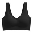 thumbnail image 3 of Women's Seamless Wireless V Neck Everyday Bra, JIANLAI Wide Strap Comfort Soft Full Coverage Sleep Bra, 3 of 3