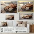 thumbnail image 4 of Designart "Beach Photo Seashell composition IV" Nautical & Beach Floater Framed Wall Art Print, 4 of 7