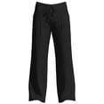 thumbnail image 4 of Mifsaly Wide Leg Cotton Linen Pants Men Drawstring Elastic Waist Casual Summer Beach Trousers Boho Lightweight Lounge Pant with Pockets XL, 4 of 5