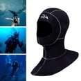 thumbnail image 4 of de neopreno elástico con capucha, gorro de kayak, cuello, gorro cálido, blanca S shamjiam Capucha de traje de buceo, 4 of 8