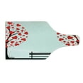 thumbnail image 2 of Tree of Life Cutting Board, Trees with Hearth Shaped Leaves and a Bench Love Romance Nature Design, Tempered Glass Cutting and Serving Board, Wine Bottle Shape, Black Red White, by Ambesonne, 2 of 5