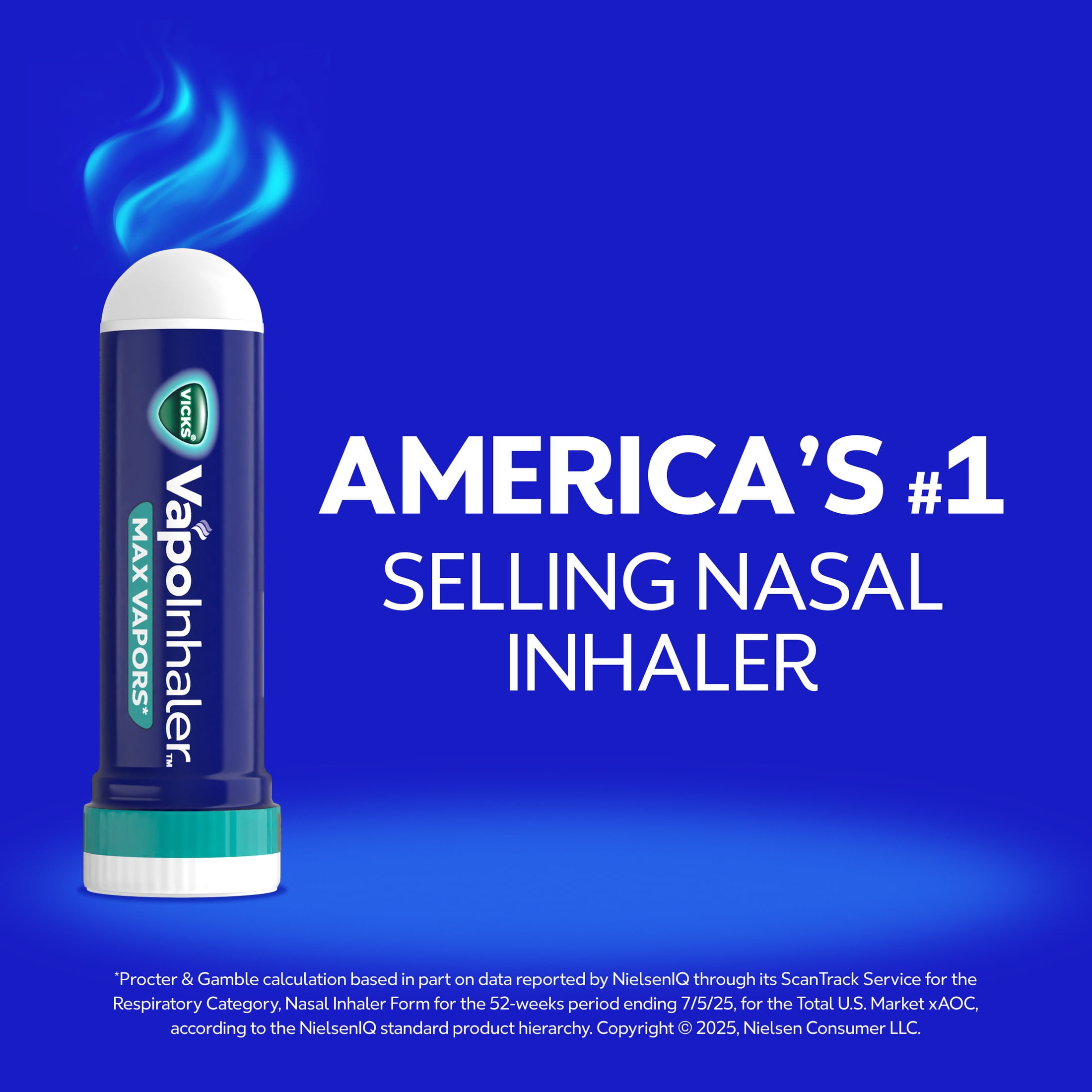 Vicks VapoInhaler MAX Soothing Non-Medicated Vapor Inhaler Menthol Scent, 1 Count
